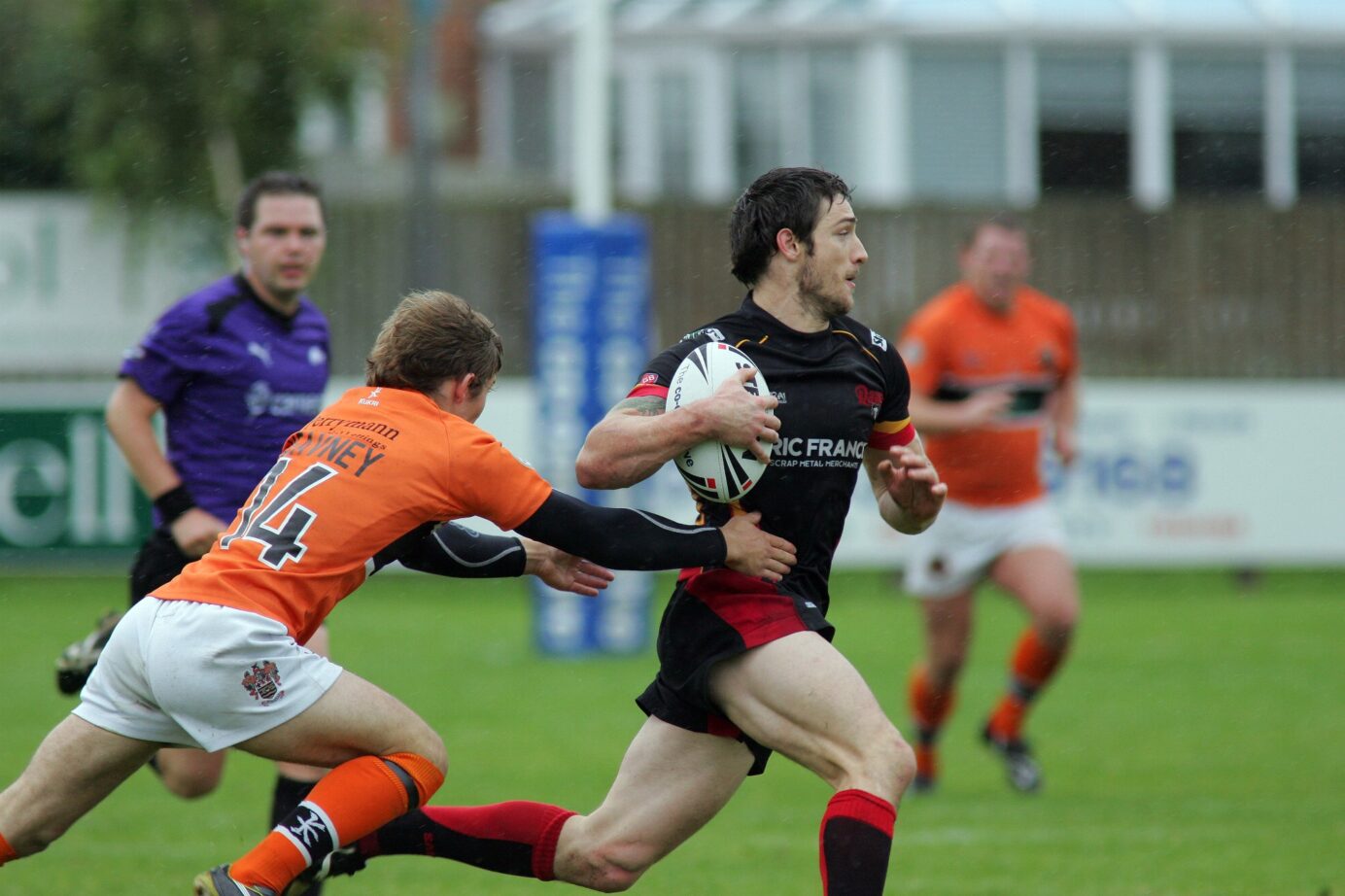 Blackpool v Dewsbury - Rams Bryn Powell making a break